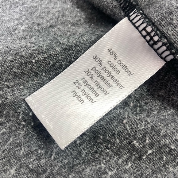 Maurices Black Cardigan Cover Up Sweater Blazer Jacket Medium Grey Rolled Sleeve - Picture 3 of 6